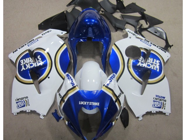 1996-2007 Blaus Motul Weiß Lucky Strike Suzuki GSXR 1300 Hayabusa Motorrad Verkleidung