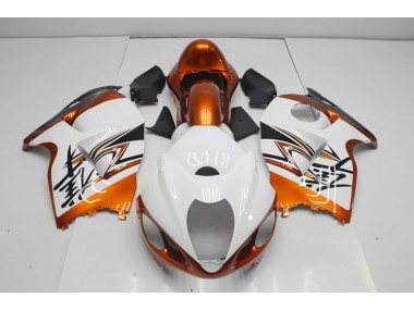 1996-2007 Weiß Orange Suzuki GSXR 1300 Hayabusa Motorrad Verkleidung