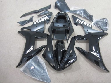 2002-2003 Schwarz Weiß Yamaha YZF R1 Motorrad Vollverkleidung