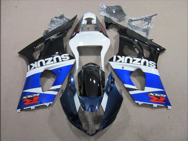 2003-2004 Blau weißer Aufkleber Suzuki GSXR 1000 Motorrad Verkleidung