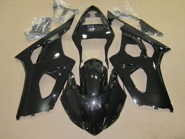 2003-2004 Glänzend Schwarz Suzuki GSXR 1000 Motorrad Verkleidung & Plastik