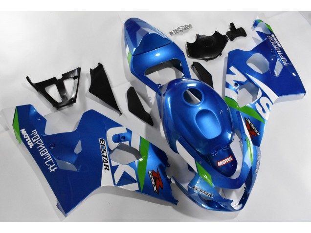 2004-2005 Blau Weiß Suzuki GSXR 600/750 Motorrad Verkleidung