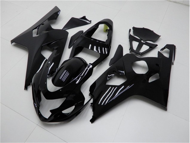 2004-2005 Glänzend Schwarz Suzuki GSXR 600/750 Motorrad Verkleidung