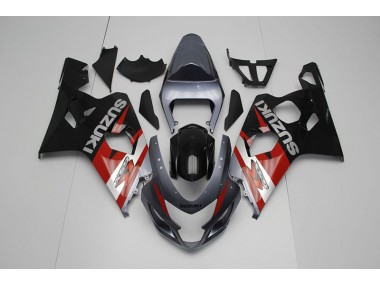 2004-2005 Schwarz Rot Suzuki GSXR 750 Motorrad Verkleidung