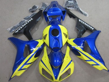 2006-2007 Blau Gelb Honda CBR1000RR Motorrad Verkleidungen