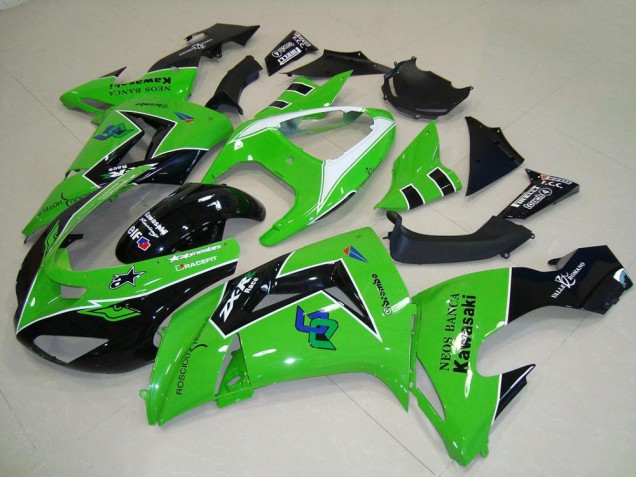 2006-2007 Grün Kawasaki ZX10R Motorrad Verkleidung