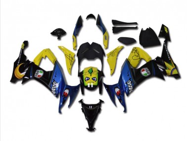 2008-2010 Blau Hai Kawasaki ZX10R Motorrad Verkleidung