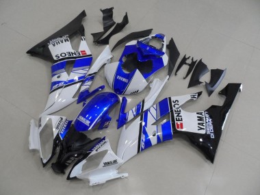 2008-2016 Blau Blau Weiß ENEOS Yamaha YZF R6 Motorrad Verkleidung