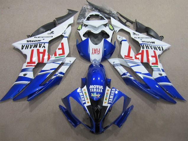 2008-2016 Blau Weiß Motul Rot Fiat Yamaha YZF R6 Motorrad Verkleidung