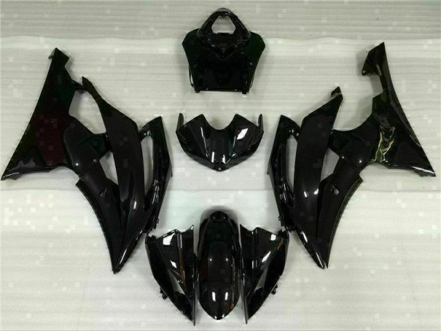 2008-2016 Glänzend Schwarz Yamaha YZF R6 Motorrad Verkleidung