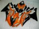 2008-2016 Orange Schwarz Yamaha YZF R6 Motorrad Verkleidung