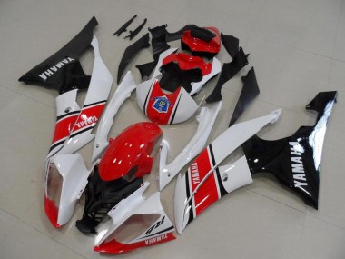 2008-2016 Rot Weiß Schwarz Yamaha YZF R6 Motorrad Verkleidung Komplett Sets