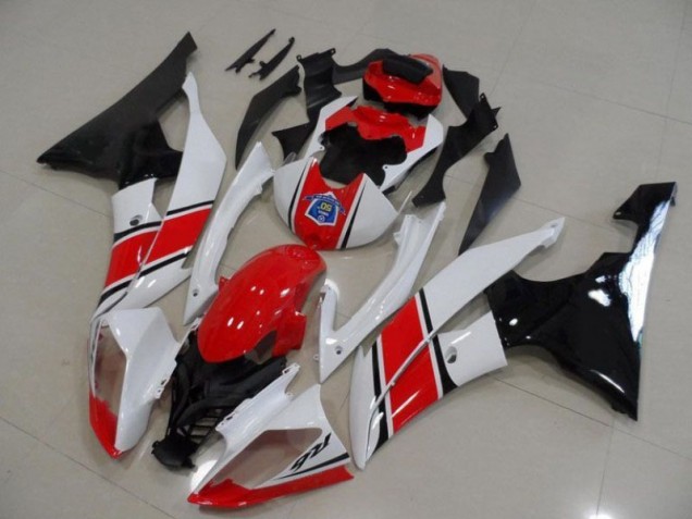 2008-2016 Rot Weiß Schwarz Yamaha YZF R6 Motorrad Verkleidungen