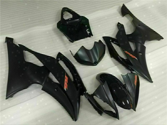 2008-2016 Schwarz Yamaha YZF R6 Motorradverkleidung Plastik Kits