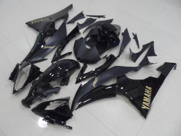 2008-2016 Schwarz mit goldenem Aufkleber Yamaha YZF R6 Motorrad Verkleidung