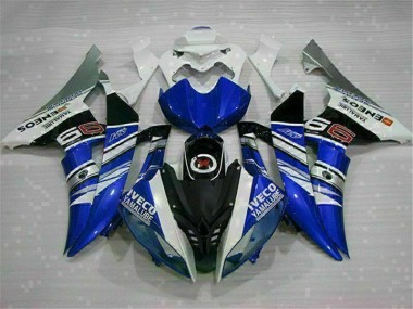 2008-2016 Weiß Blau Yamaha YZF R6 Motorrad Verkleidung