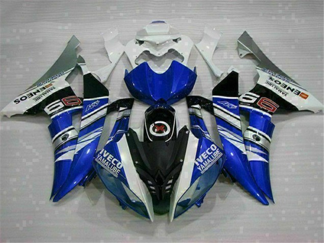 2008-2016 Weiß Blau Yamaha YZF R6 Motorrad Verkleidung