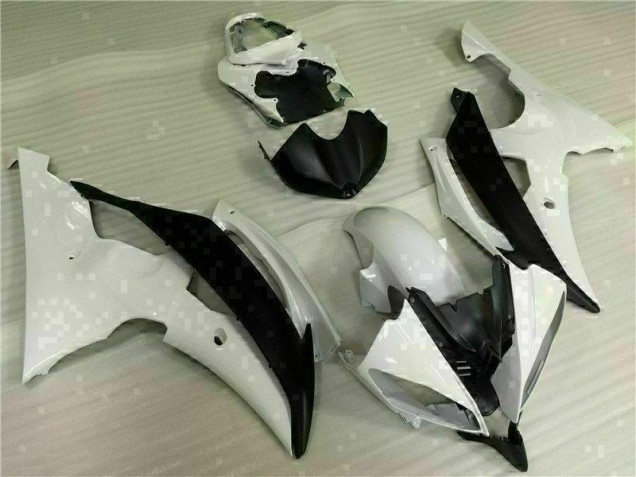 2008-2016 Weiß Schwarz Yamaha YZF R6 Motorrad Verkleidungen & Plastik