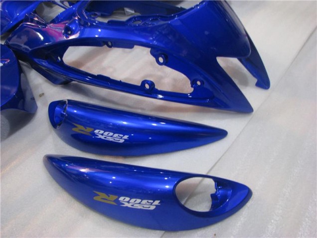 2008-2019 Blau Weiß Suzuki GSXR 1300 Hayabusa Motorrad Vollverkleidung