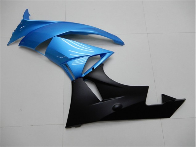 2009-2012 Blau Schwarz Kawasaki ZX6R Motorrad Verkleidungen