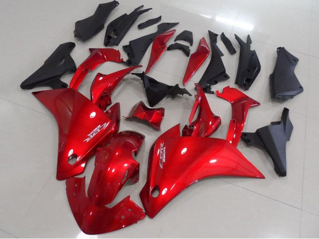 2011-2013 Rot Matt Schwarz Honda CBR250RR Motorrad Verkleidung